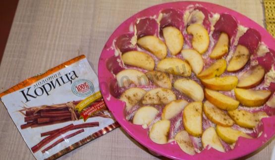 пирог перевертыш с яблоками