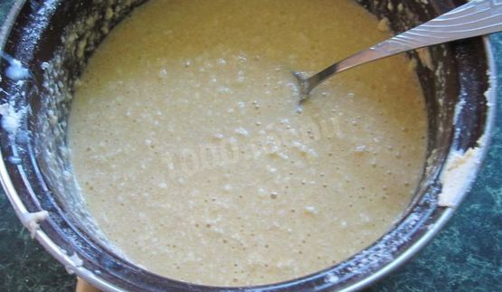 пирог с фруктами