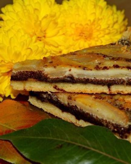 Рецепт пирога с грушами и шоколадом