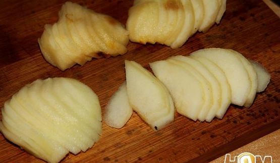 пирог с грушами и шоколадом