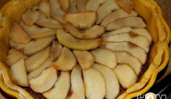 пирог с грушами и шоколадом