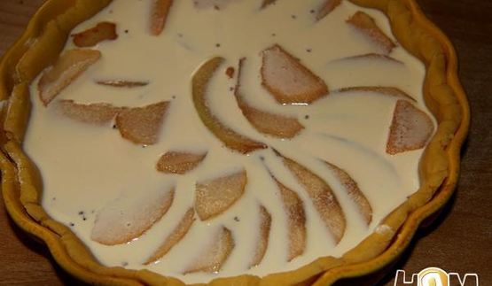 пирог с грушами и шоколадом