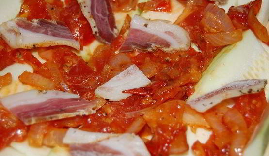 пирог с кабачками и панчеттой