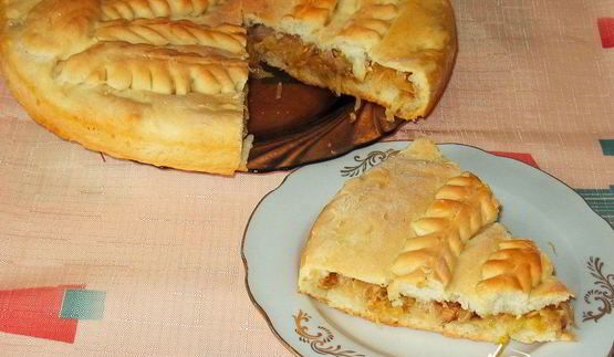 пирог с капустой