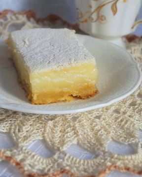 Пирог с лимонным кремом