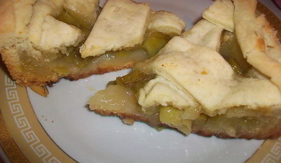 пирог с ревенем