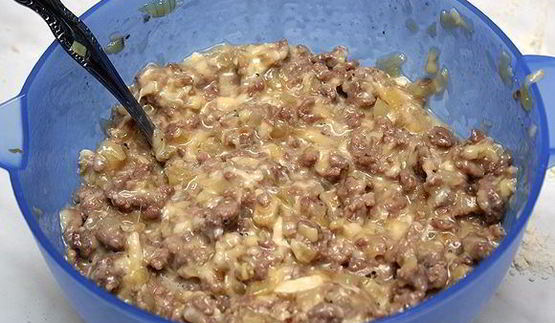 пирог с сыром и мясом