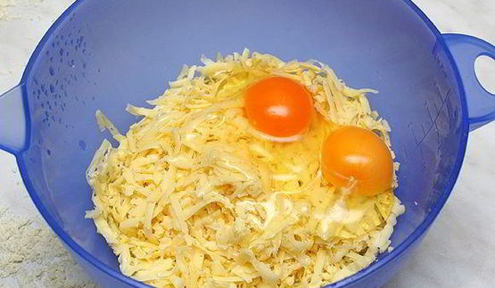 пирог с сыром и мясом