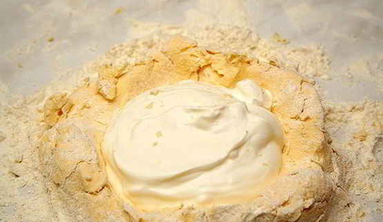 пирог с сыром и мясом