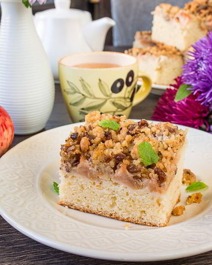 Рецепт пирога с яблоками и орехами