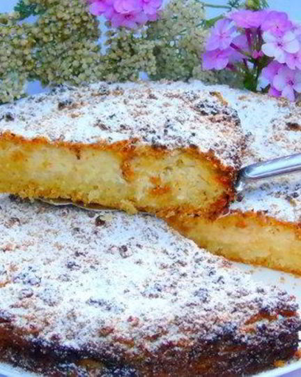 Рецепт пирога с яблоками и рикоттой