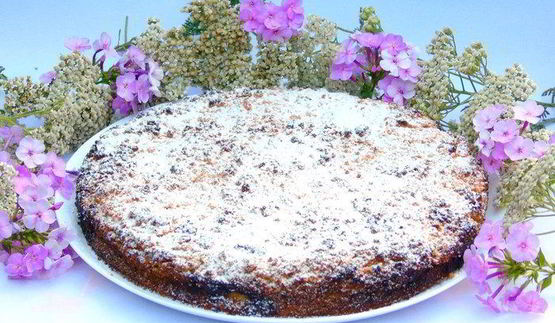 пирог с яблоками и рикоттой