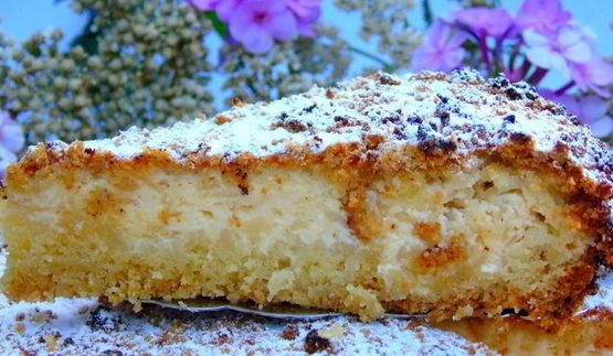 пирог с яблоками и рикоттой