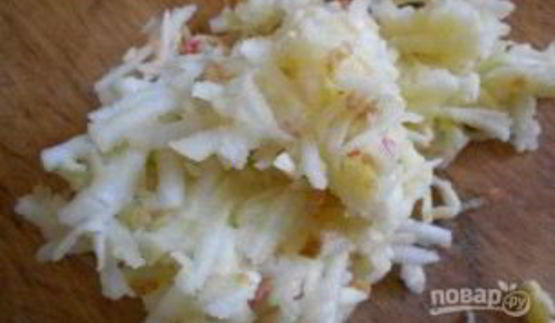 пирог с яблоками и творожной начинкой