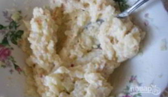 пирог с яблоками и творожной начинкой