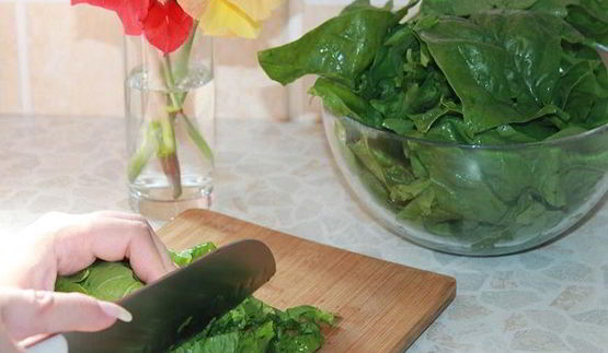 пирог улитка со шпинатом