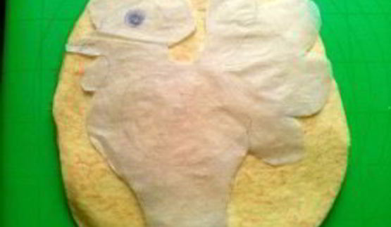 пирог в виде петуха