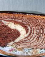 Пирог Зебра в мультиварке