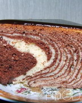 Пирог Зебра в мультиварке