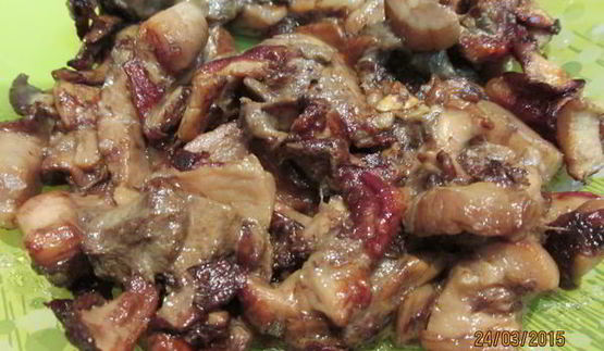 пирог-жульен с курицей и грибами