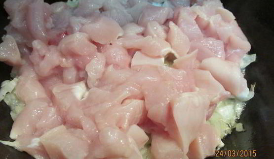 пирог-жульен с курицей и грибами