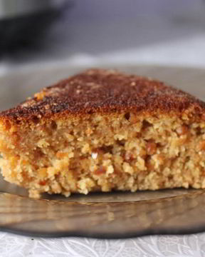 Постный пирог на чае с вареньем