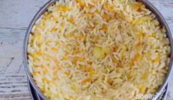 рисовый пирог со скумбрией