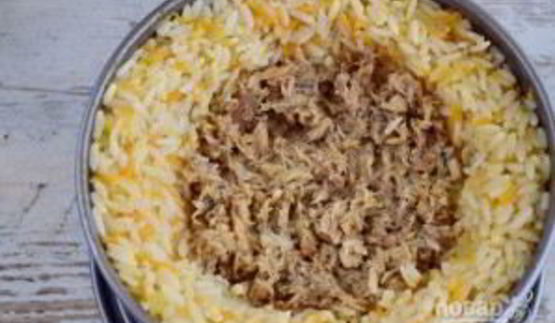 рисовый пирог со скумбрией