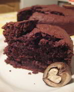 Шоколадно-яблочный пирог