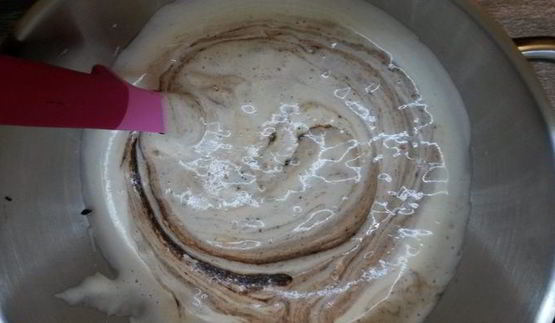 шоколадный пирог с булочками