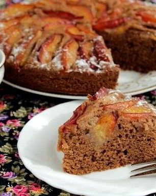 Сливовый пирог на пиве