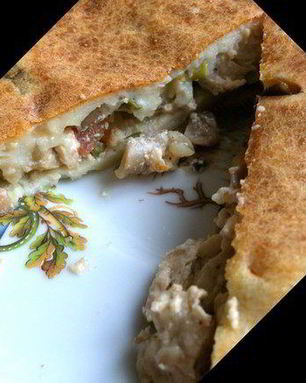 Сметанный пирог с курочкой