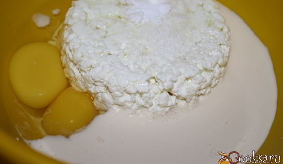 творожный пирог с капустой и яйцом