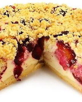 Творожный пирог со сливами