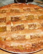 Тыквенно яблочный пирог на сметане с корицей