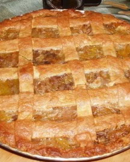 Рецепт тыквенно яблочный пирог на сметане с корицей