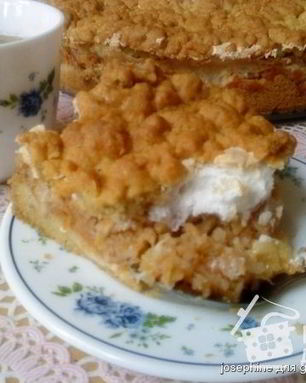 Яблочный пирог с белковой начинкой