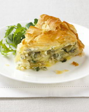 Заливной пирог с картошкой