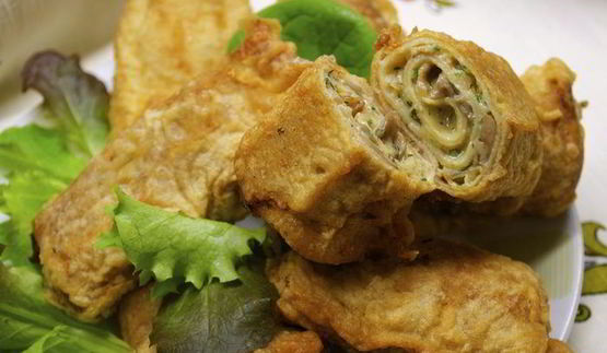 блинчатые пирожки, панированные в тесте