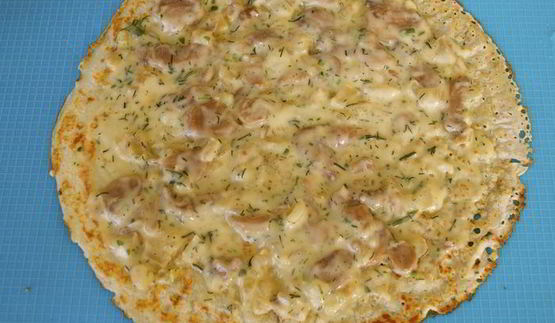 блинчатые пирожки, панированные в тесте