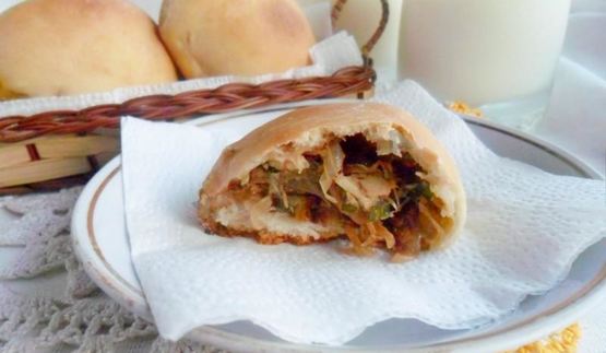 дрожжевые пирожки с капустой и яйцом в духовке