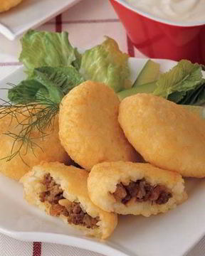 Картофельно-рисовые пирожки с начинкой