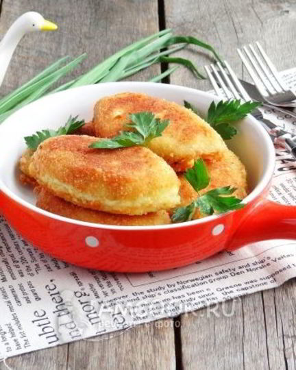 Рецепт картофельных пирожков с грибами