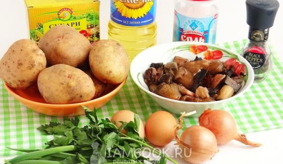 картофельные пирожки с грибами