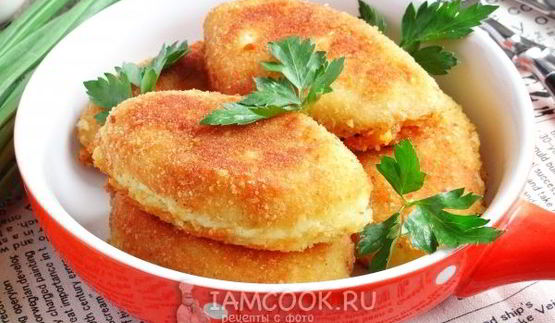 картофельные пирожки с грибами