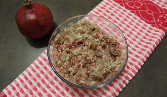 кутабы с мясом и гранатом