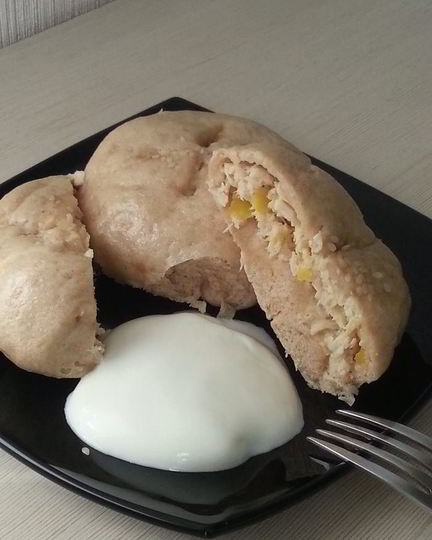 Рецепт паровых пирожков с курицей и медом