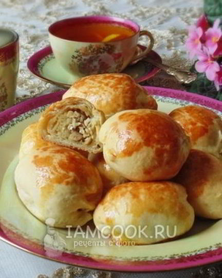 Рецепт пирожков быстрых с курицей и яйцом