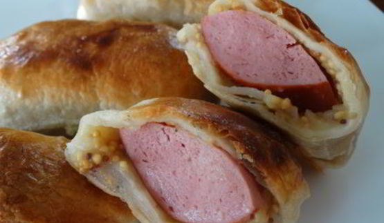 пирожки из готового слоёного теста