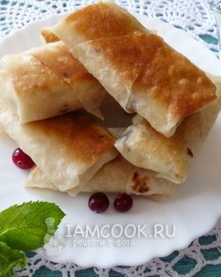 Рецепт пирожков из лаваша с творогом